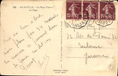 CPA Deauville La Plage Fleurie La Plage