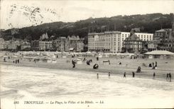 CPA Deauville La Plage les Villas et les Hotels