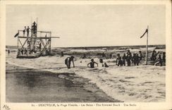 CPA Deauville La Plage Fleurie Les Bains