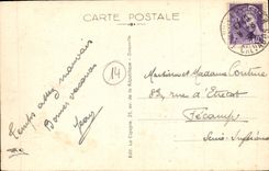 CPA Deauville la Plage Fleurie Vue de Plage