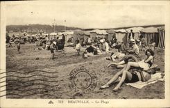CPA Deauville La Plage 