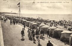 CPA Deauville Plage Fleurie La Plage