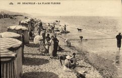 CPA Deauville La Plage Fleurie 