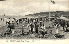 CPA Deauville La Plage Fleurie