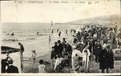 CPA Deauville La Plage Fleurie La Plage