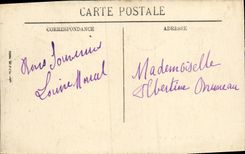 POSTAL Deauville de la VENDIMIA en la playa