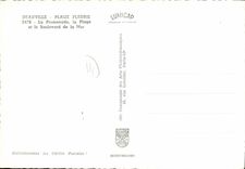 POSTAL MODERNA playa florecida Deauville los promendae y la playa y el bulevar del mar