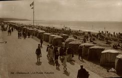 CPA Deauville La Plage Fleurie 