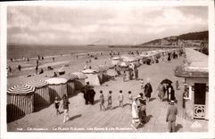 CPA Deauville La Plage Fleurie Les Bains Les Planches