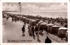 CPA Deauville La Plage Fleurie 