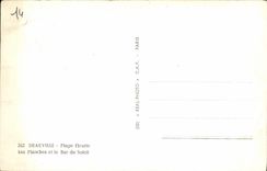 La POSTAL Deauville de la VENDIMIA florecio los tableros de la playa y la barra del Sun