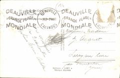 CPA Deauville La Plage Fleurie