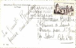 CPA Deauville Trouville La Plage