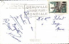 CPA Deauville La Plage Fleurie La Promenade des Planches