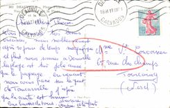 La POSTAL Deauville de la VENDIMIA florecio la playa