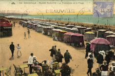 CPA Deauville Plage Fleurie La Promenade et la Plage