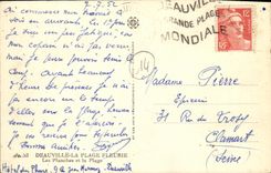 CPA Deauville La Plage Fleurie Les Planches et la Plage