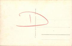 La playa de Deauville de la POSTAL de la VENDIMIA florecio la vista de la playa y les Bains