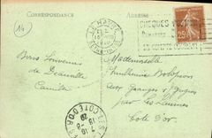 Tableros de Deauville de la POSTAL de la VENDIMIA y la fuente de los nuevos ninos de los banos