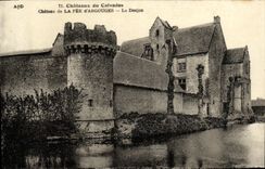 VINTAGE POSTCARD Castles of the Apple brandy Castle of the Fairy D Argouges the Keep