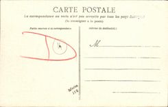 Los Chateaux de la POSTAL de la VENDIMIA del castillo del Apple brandy de la hada D Argouges llevan D vista hermosa incorporada