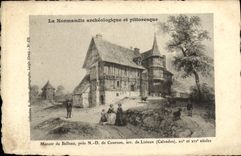 VINTAGE POSTCARD Manor of Belleau close NR D of Courson arr of Lisieux