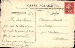 VINTAGE POSTCARD Manor of Belleau close NR D of Courson arr of Lisieux