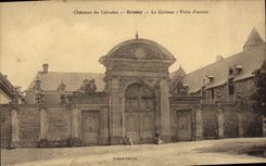 VINTAGE POSTCARD Castle of Bressy Apple brandy the Castle Carries D entered