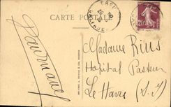 El castillo de la POSTAL de la VENDIMIA del Apple brandy de Bressy el castillo lleva D incorporada