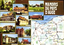 CPM Manoirs du Pays d Auge Moulin Landry Crevecoeur Cauviniere Bellou Coupesarte Beuvron Tourgeville Victot Chiffretot