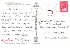 MODERN CARD Honfleur the old Basin the quay co  Catherine and lieutenancy Boats