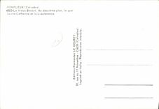 MODERN CARD Honfleur the old Basin In the second Boats plan