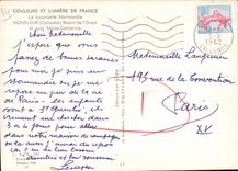 MODERN CARD Honfleur Basin of L Western and quay Sainte Catherine Bateaux