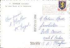 MODERN CARD Honfleur the Old Basin of Lieutenancy