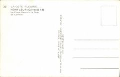 MODERN CARD Honfleur the Old Basin and the Quay co  Etienne Boats