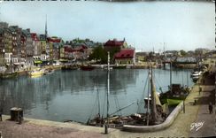 MODERN CARD Honfleur the Old Baetaux Basin