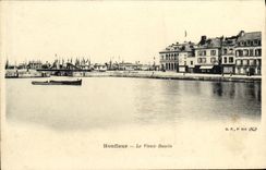 VINTAGE POSTCARD Honfleur the Old Basin