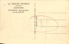 VINTAGE POSTCARD Honfleur Bassin of L Western creates under Louis XIV