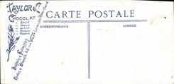 El camaron Pecheur de la POSTAL de la VENDIMIA pesca a ninos