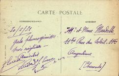 POSTAL Honfleur Crevettier de la VENDIMIA y lanzamiento que vuelve a los barcos portuarios