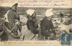 CPA Honfleur Types de Moulieres Peche