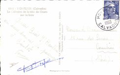 MODERN CARD Honfleur the Martyrdom of the dimension of Grace on bay