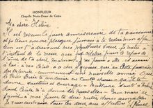 POSTAL MODERNA camara acorazada Notre Dame de Grace de Honfleur