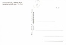 POSTAL MODERNA ND de la camara acorazada de Honfleur de la tolerancia