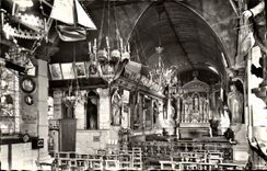 CPM Honfleur Pelerinage Noter Dame De Grace Interieur de la chapelle