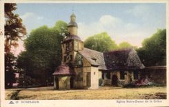 Iglesia de Honfleur Notre Dame de la POSTAL de la VENDIMIA de la tolerancia