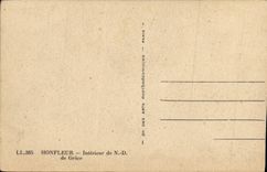 POSTAL Honfleur interior de la VENDIMIA de tolerancia