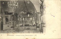 POSTAL Honfleur interior Notre Dame de Grace de la VENDIMIA