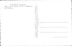 POSTAL MODERNA Honfleur el atico tiene pinturas de la exposicion de la sal