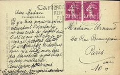 Camino de la POSTAL de la VENDIMIA de Honfleur Trouville el inyector grande